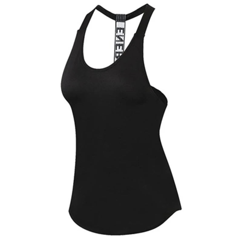 2024 Gym Tops Women's Sports Top Letter Backless Shirts Sleeveless Yoga Tops Fitness Running Quick Dry Tank Crop Top