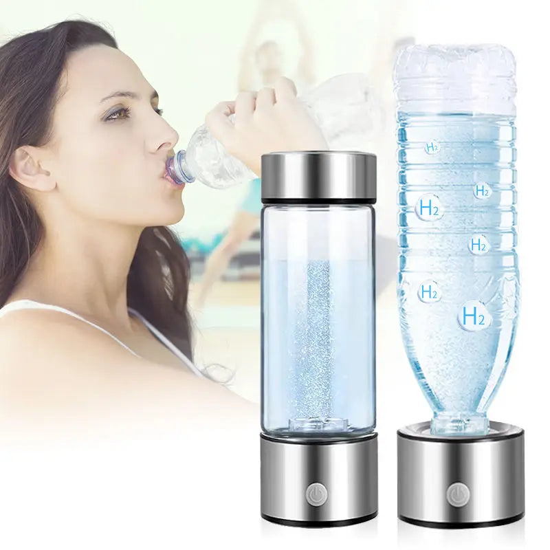 Hydrogen Water Bottle Portable Rechargeable Hydrogen Water Bottle Generator  for Travel Office