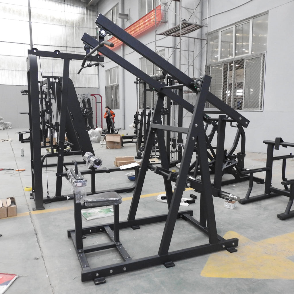 Gym Fitness Equipment for Commercial Use  Body Building Strength Training Plated Loaded Lat Pulldown Machine