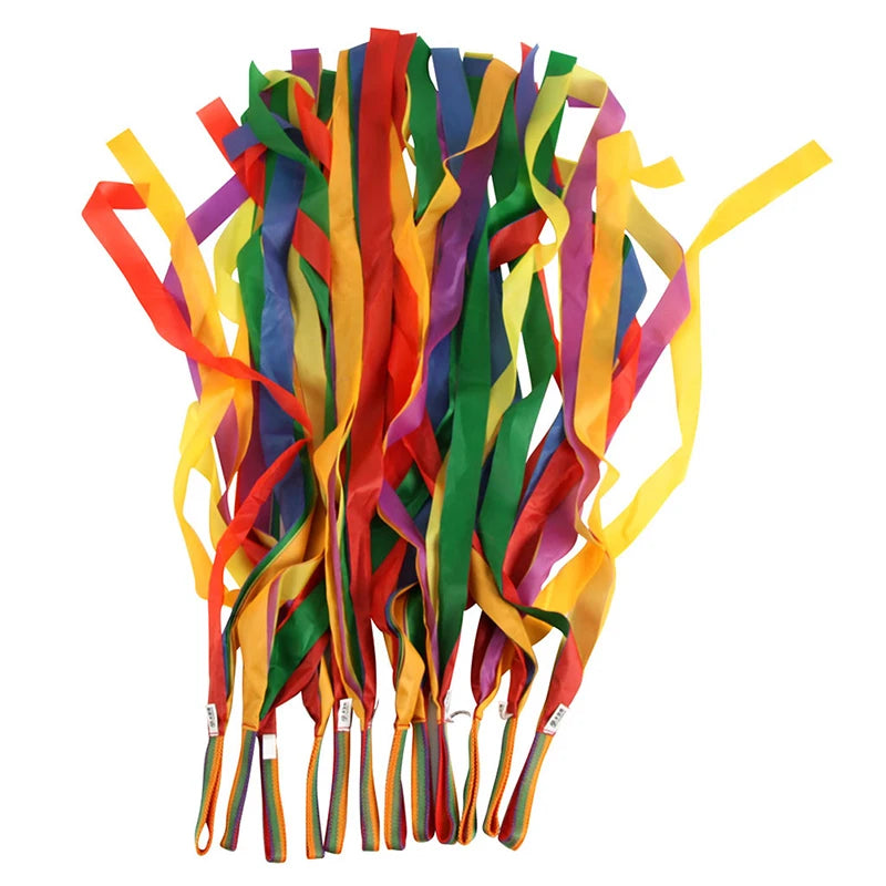 Sport Dance Rainbow Ribbon Kids Gym Rhythmic Gymnastics Art Gymnastic Exercises Cheerleading Fitness New Arrival