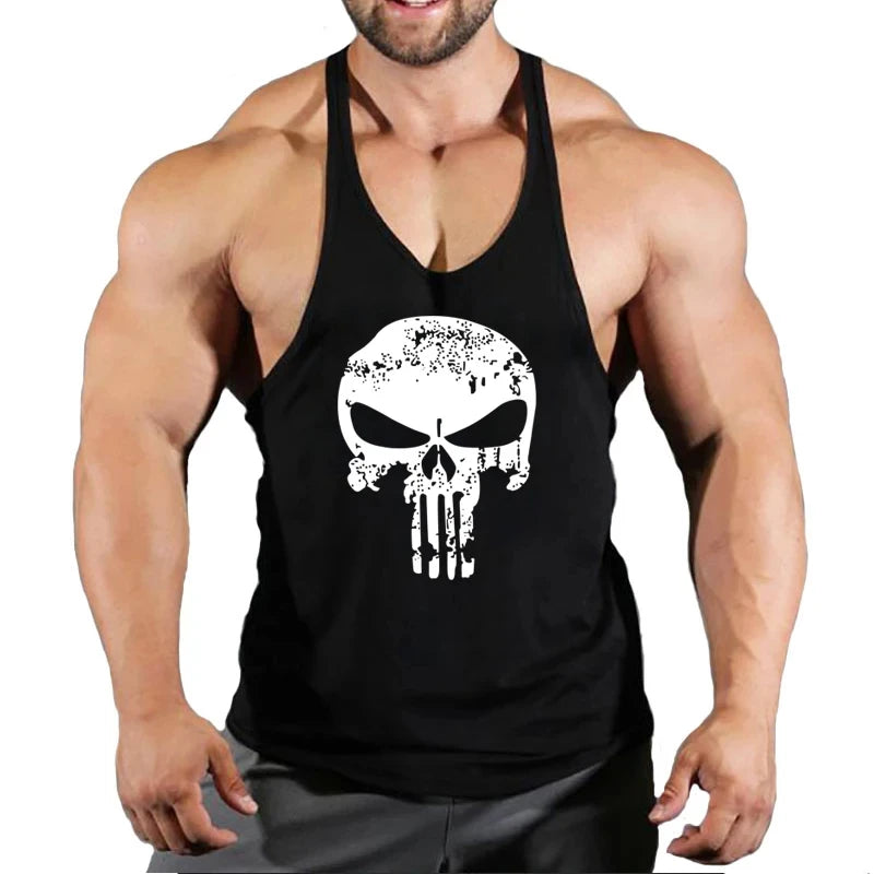 Top Gyms Men's Clothes Tank Vest Gym Shirt Undershirt Man Sportswear Bodybuilding Workout Vests Muscle Clothing Brand Fitness