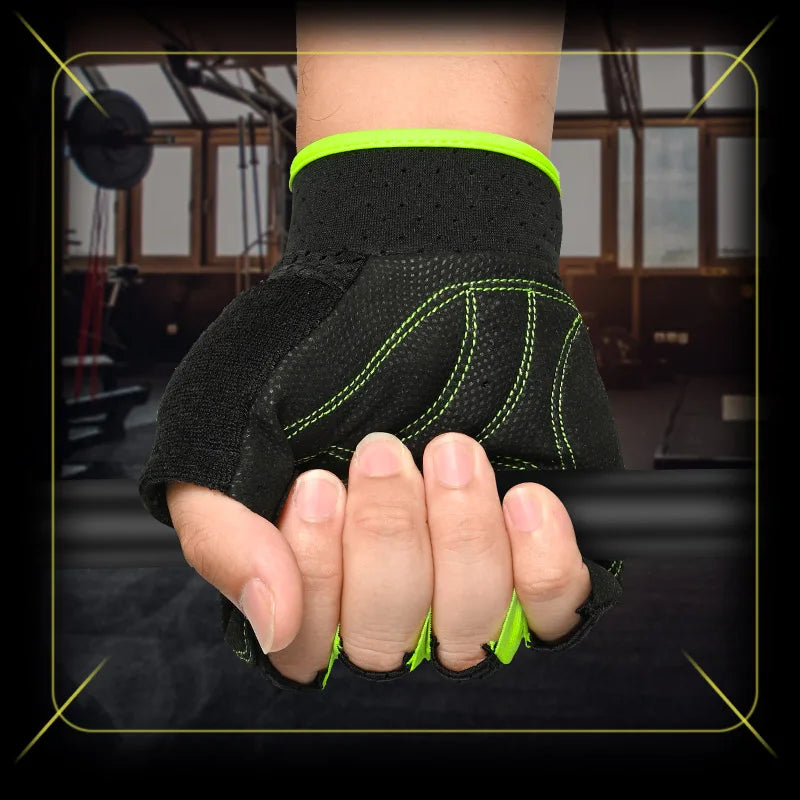 Gym Gloves for Men Women Weight Lifting Fitness Gloves Bodybuilding Training Workout Sport Exercise Gloves Spinning Bike Cycling