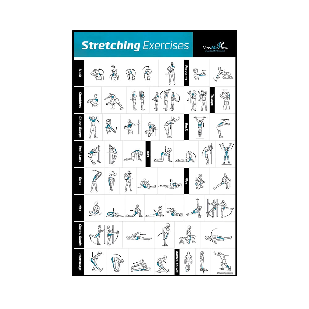 Gym Yoga Studio Workout Detailed Action Chart Pose Canvas Poster Bodybuilding Wall Art Painting Prints Home Room Decor Murals